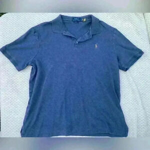 Blue Polo by Ralph Lauren Sz L business casual office y2k 90s wedding guest